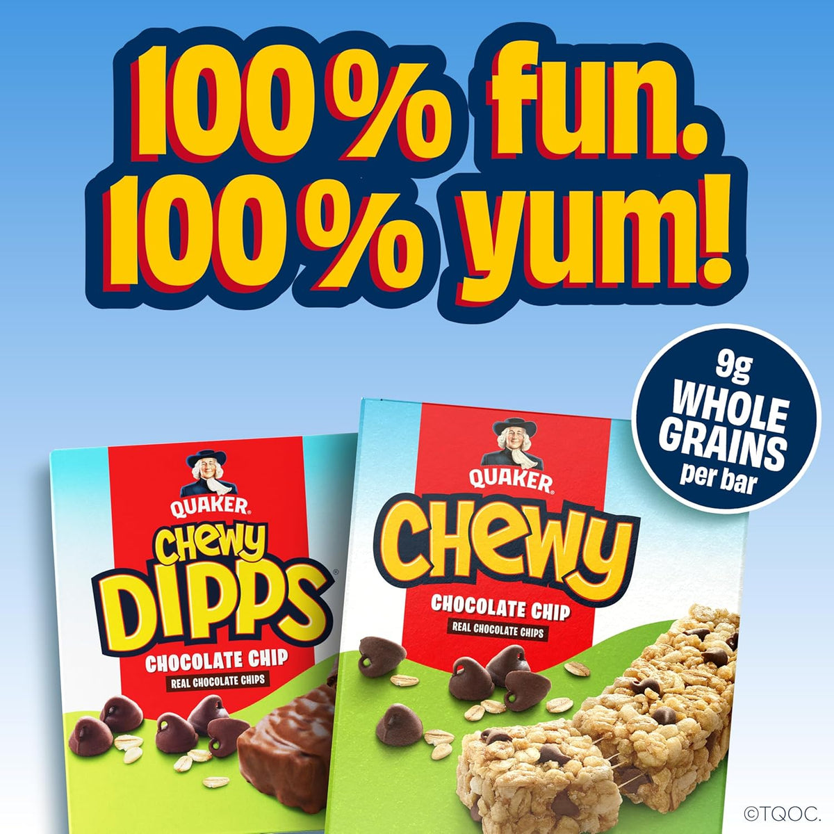 Quaker Chewy Dipps Granola Bars, Peanut Butter, 1.05 Oz Bars, 14 Ct
