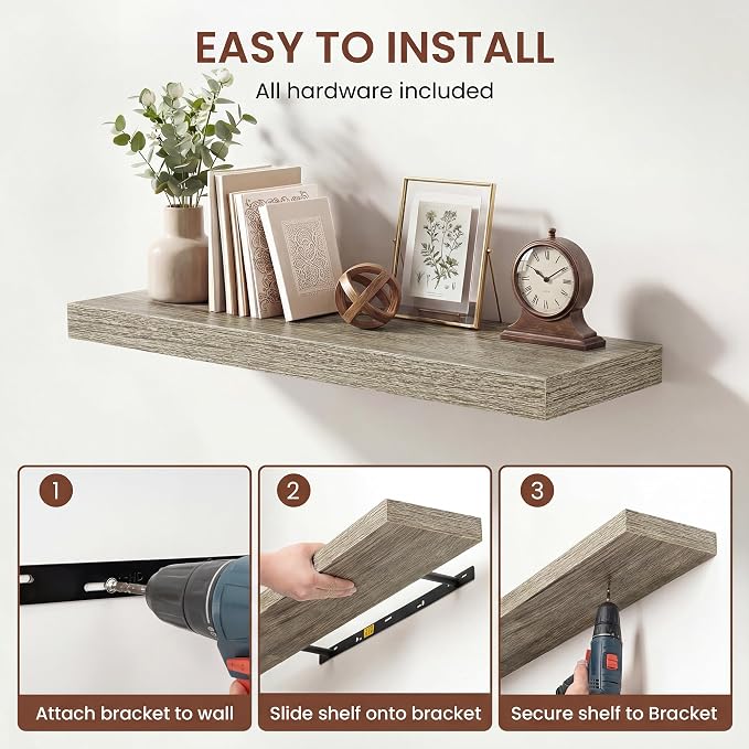 Dreamland 55 Inches Floating Shelves