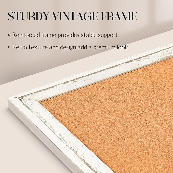 Cork Board Bulletin Board, Hanging Vision Board, Pin Board