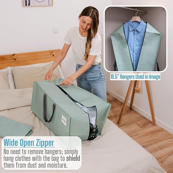 VENO 6 Pack Heavy Duty Moving Bags with Backpack Straps, Zippers & Handles, Extra Large Packing Bags for College Dorm Essentials, Moving Supplies Alternative to Cardboard Moving Boxes