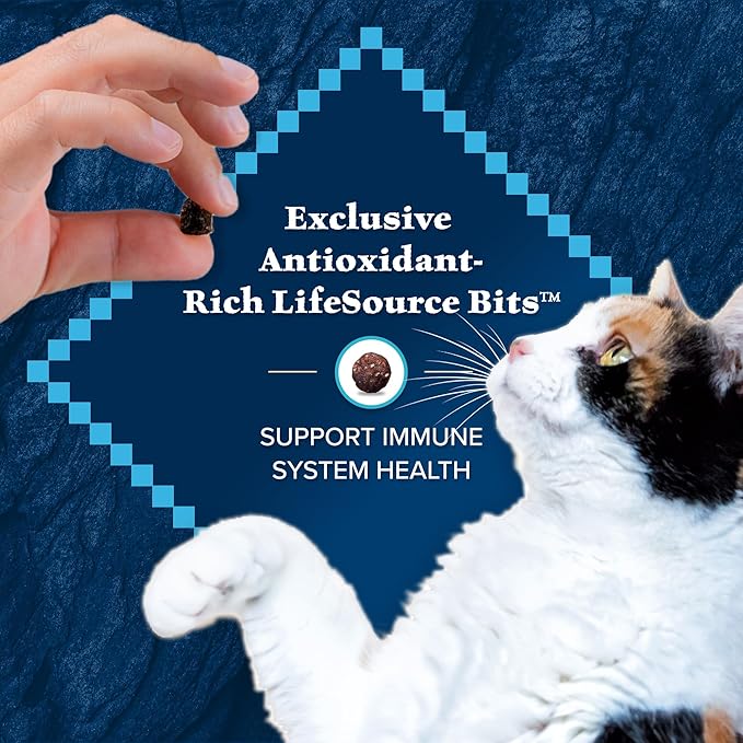 Blue Buffalo Wilderness High-Protein, Grain-Free Natural Dry Food for Adult Cats, Indoor Hairball Control, Chicken, 11-lb. Bag