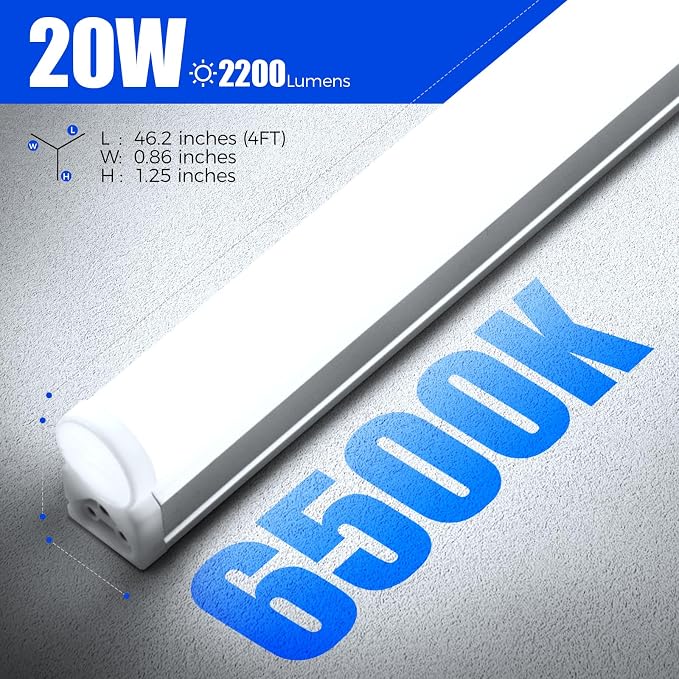 Barrina T5 4FT LED Shop Light, Ceiling Commercial Bay Light