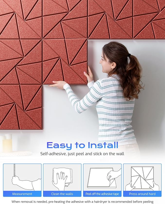 22 Pack Acoustic Panels, Sound Proof Foam Panels