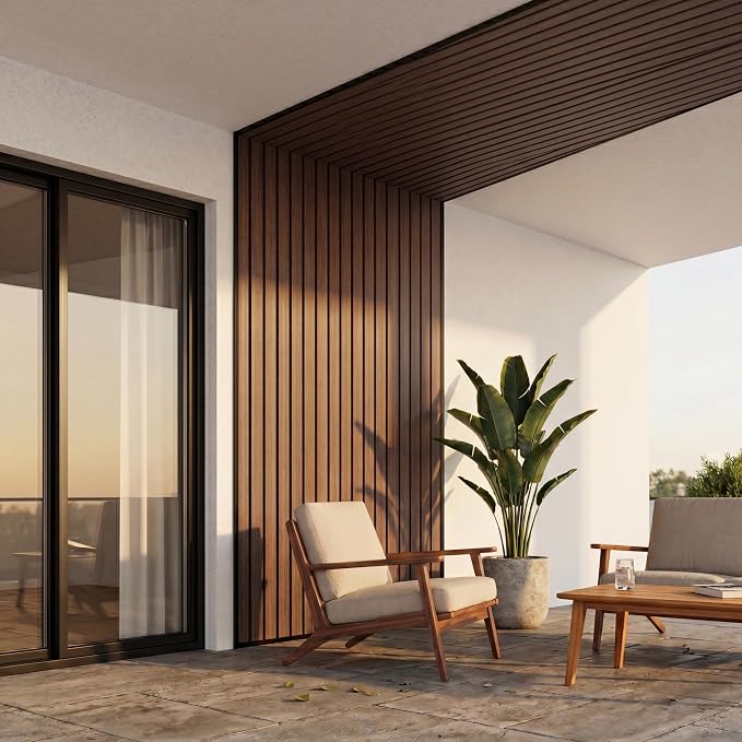 From Plain to Beautiful in Hours WPC Exterior Wall Slat Panels Waterproof