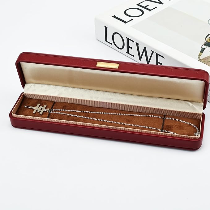Luxury Burgundy Leather Jewelry Box with Soft Velvet Lining, Elegant Storage Case for Necklaces, Earrings, Bracelets & Watches, Small Travel Organizer Skin-friendly Artificial Leather Cover Gift
