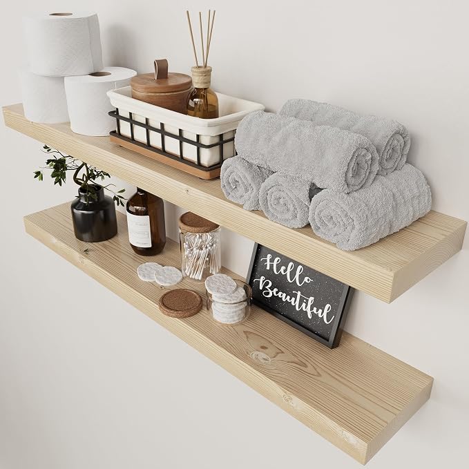 BAOBAB WORKSHOP Wood Floating Shelves