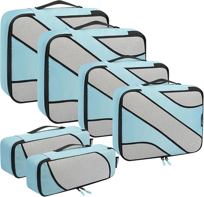 BAGAIL 6 Set Packing Cubes,Travel Luggage Packing Organizers