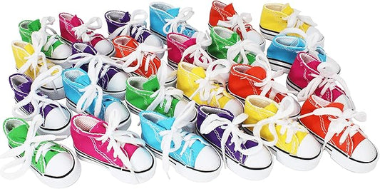 Bonka Bird Toys 24 Mini Sneakers Foot Beak Chew Throw Parrot Parakeet Quaker Budgie Finch Cockatoo