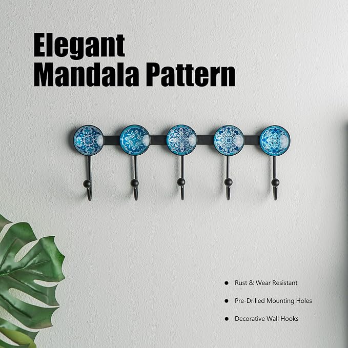 Boho Coat Rack Wall Mounted