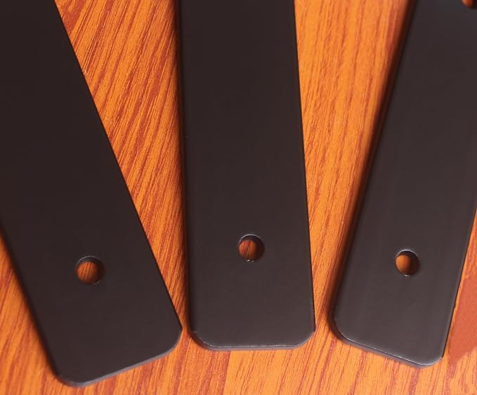 6 Pack - 4 inch Black Hidden L Shelf Bracket Iron Floating Shelf Brackets