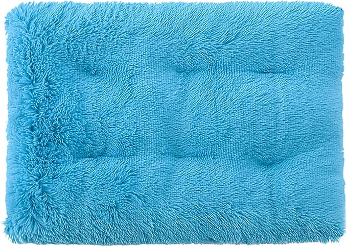 Dog Crate Mat, Dog Bed for Large Dogs, Comfy Fluffy Kennel Pad Anti-Slip for Dog beds & Furniture, Quilted Dog Bed for Pets for Medium/Small Dogs Cats (Color : Blue, Size : 43x29)