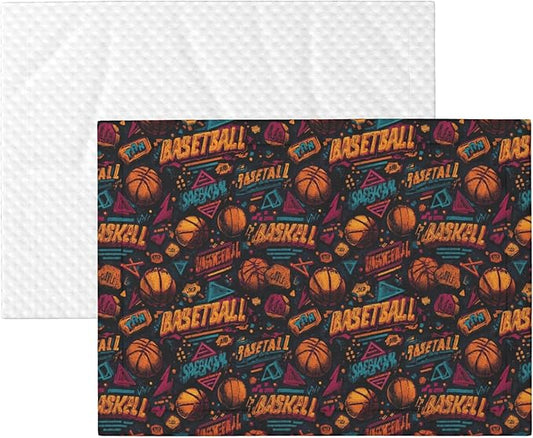 Waterproof Dog Blanket Soft Pet Blanket for Puppy Cat, Fleece Cat Throw Blankets for Furniture Bed Couch Sofa Reversible - Basketball 1