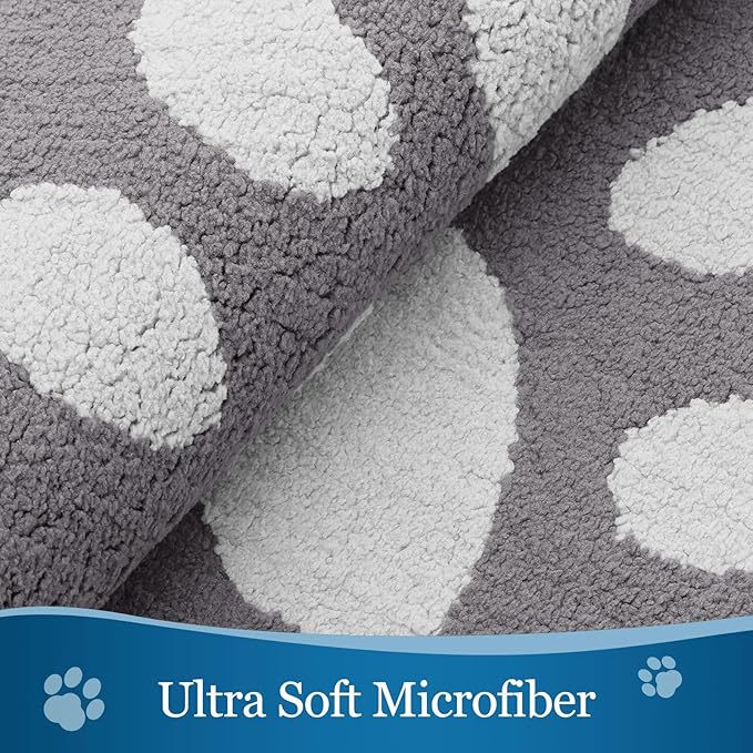 Buganda Dog Door Mat for Muddy Paws, Absorbent Dirt Trapper Washable Indoor Doormats, Non Slip Low-Profile Mud Mat for Dogs, Front Entrance Doormat for Inside Floor (70x24 Inches, Light Grey)