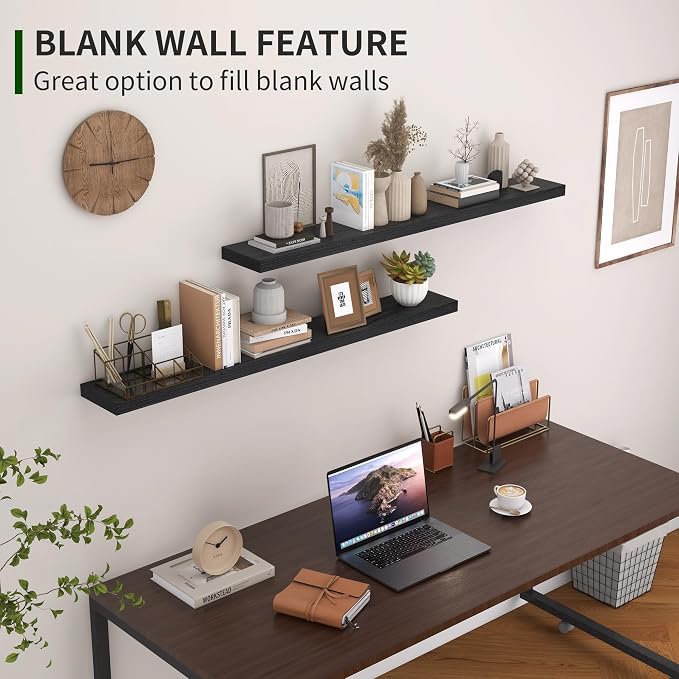 Marsmiles Wood Floating Shelves