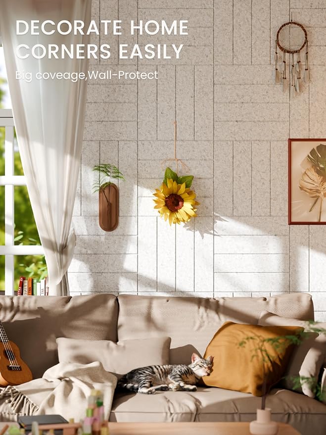 Bumusty Large Cork Board Alternative-36 x 24" Felt Bulletin Board Tiles