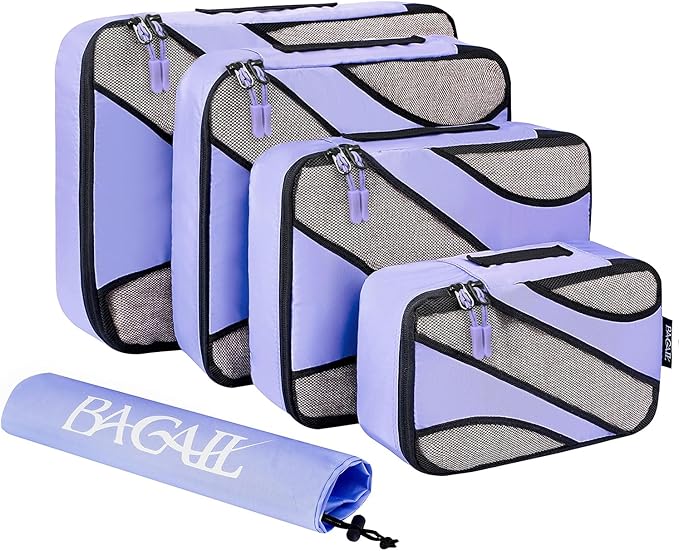 BAGAIL 6 Set Packing Cubes,Travel Luggage Packing Organizers