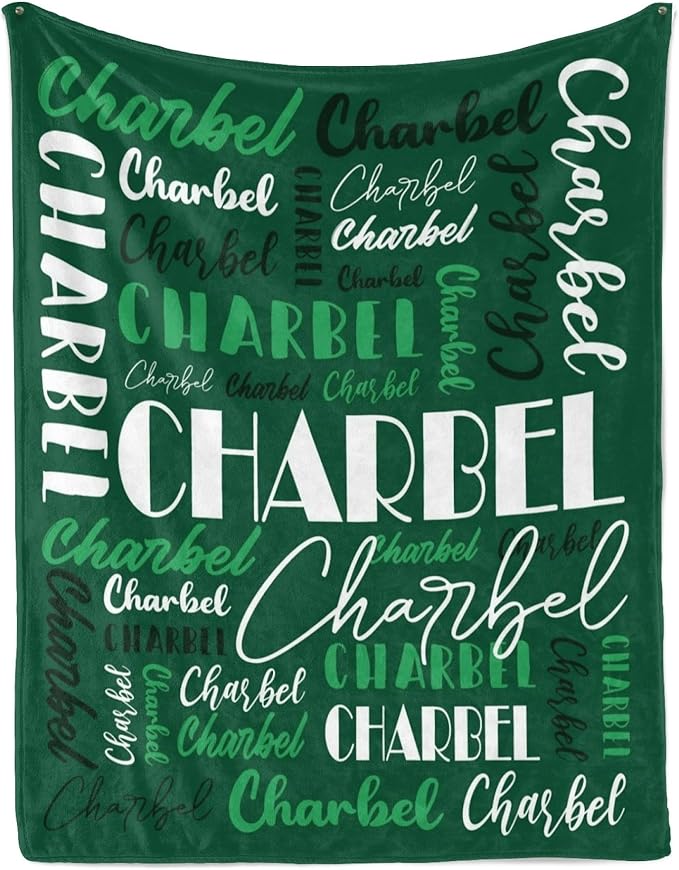 Name Blanket Personalized Blanket for Adult Kids Flannel Customize Throw Blanket Custom (Color 19, 50 x 60 Inches)