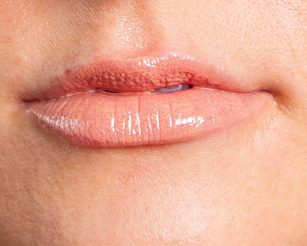 | Handmade, Vegan, Moisturizing Lip Gloss, Non-Sticky Lip Gloss (Latte)