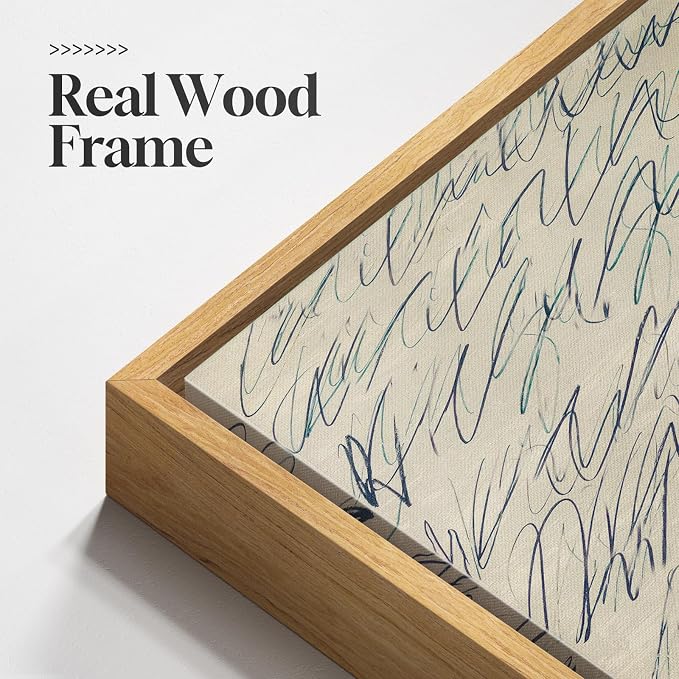 Framed Modern Neutral Beige Abstract Wall Art, Minimalist Canvas Prints