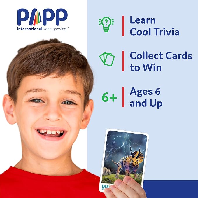 Brain Busters Trivia Card Set, Family Knowledge Cards Bundle with 120 Flash Cards - Multiple Choice Topics Including Environment, Sports, Ocean Life and Nature (Ages 6+)