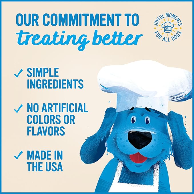 Blue Dog Bakery MarrowBakes Snacks | Small, Crunchy Beef Flavor Treat | Natural Healthy Dog Treats, 12 oz (Pack of 1)
