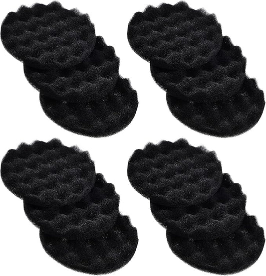 Aquarium Filter Pads Compatible with FX4 / FX5 / FX6 Canister Filter Media Replacement Parts (Sponge, 12 Pcs)