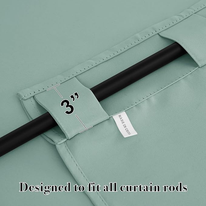 RYB HOME Bathroom Curtains Blackout