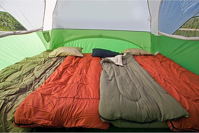 Coleman Evanston Screened Camping Tent, 6/8 Person Weatherproof Tent with Roomy Interior Includes Rainfly, Carry Bag, Easy Setup and Screened-In Porch