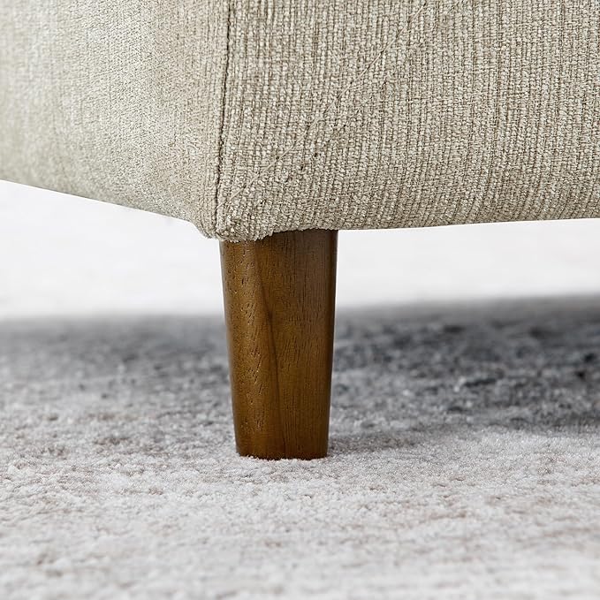Dog Couch for Medium & Large Dogs, Modern Pet Sofa with Armrest & Backrest, Short Leg Design Linen Fabric Dog Bed Furniture, 39.5" Washable Pet Couch (Beige)