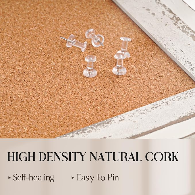 Cork Board Bulletin Board, Hanging Vision Board, Pin Board