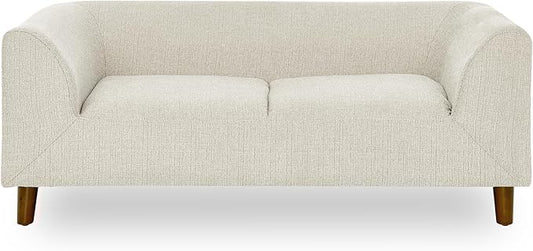 Pet Sofa with Backrest and Armrests,Modern Rectangular Pet Sofa Suitable for Small and Medium Dogs,Soft Cushion Comfortable Dog Sofa for Living Room,Beige