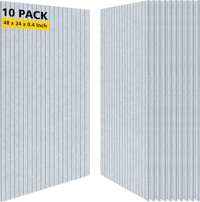 Acoustic Panels, 10 Pack Sound Panels, High-Density Large Acoustic Panels
