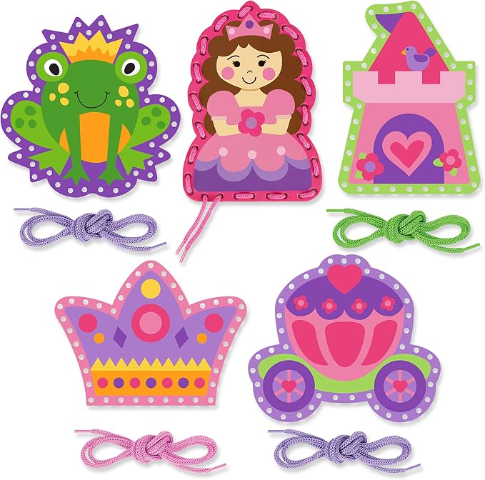 Stephen Joseph Lacing Cards, Princess/Castle