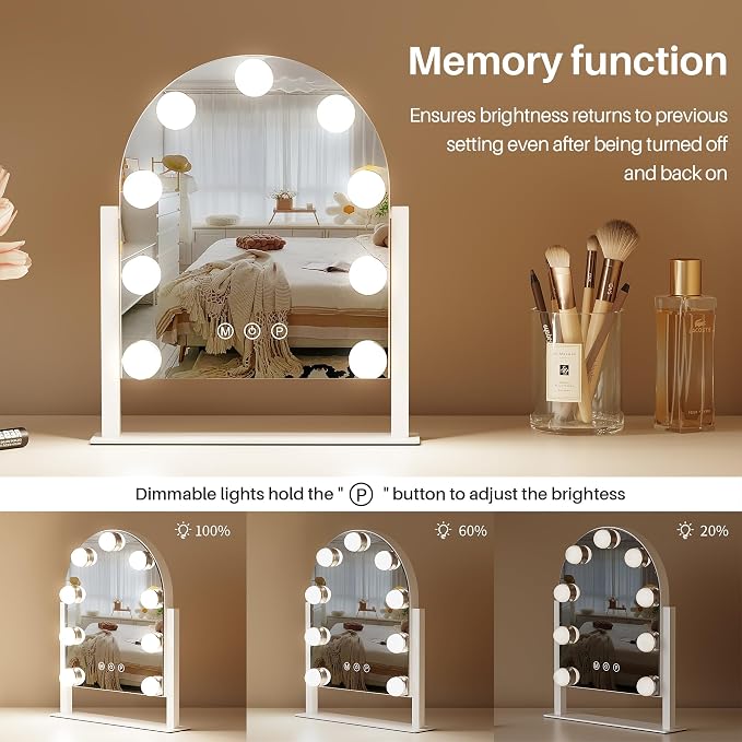 ZL ZELing Makeup Mirror with Lights, Vanity Mirror with Lights, Lighted Makeup