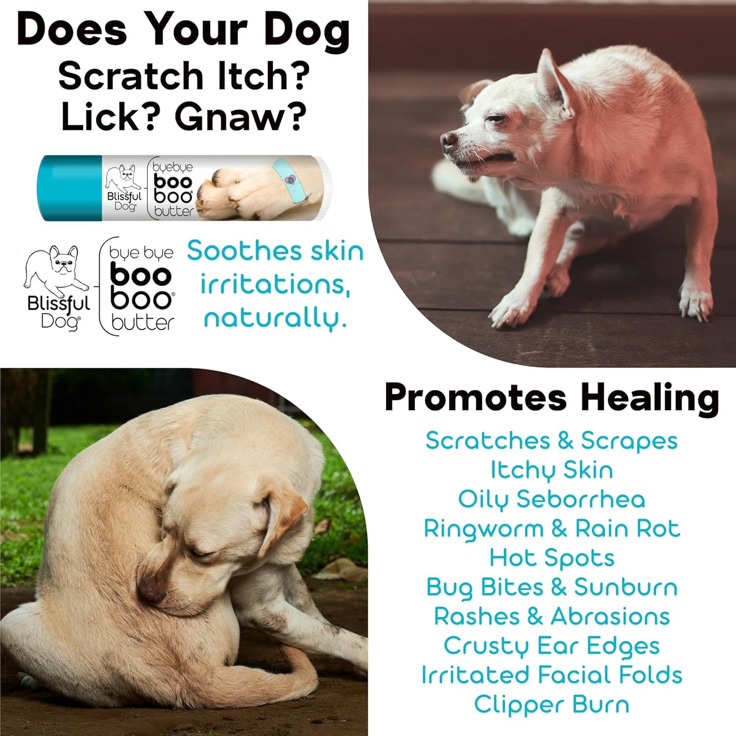 The Blissful Dog Flat-Coat Retriever Boo Boo Butter, 4-Ounce