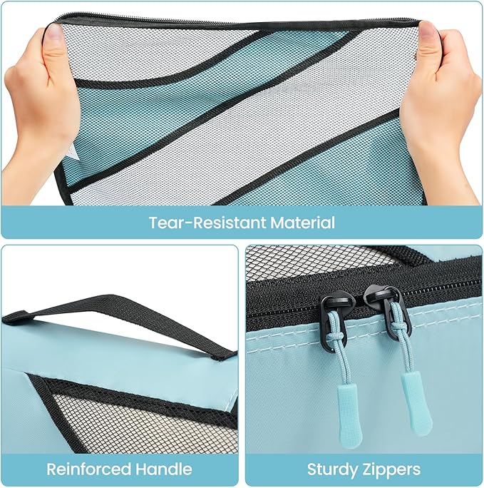 BAGAIL 6 Set Packing Cubes,Travel Luggage Packing Organizers