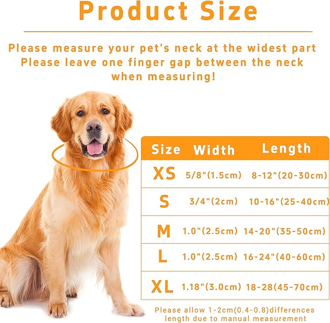 Dog Collar for Boys & Girls, Adjustable Soft Floral Pattern Pet Collar with Safety Buckle for Small to Large Dogs (Yellow, XL)