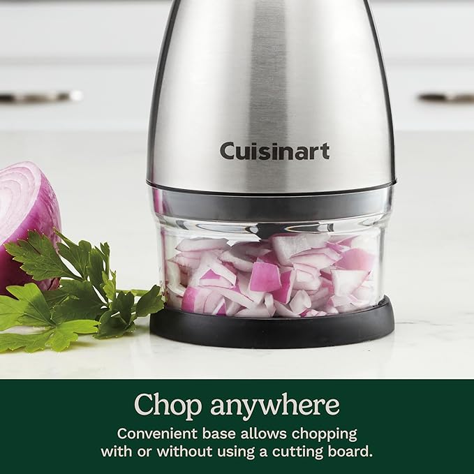Cuisinart Chopper, Stainless Steel/Black, CTG-00-SCHP, 8.2" x 3.9" x 3.9"