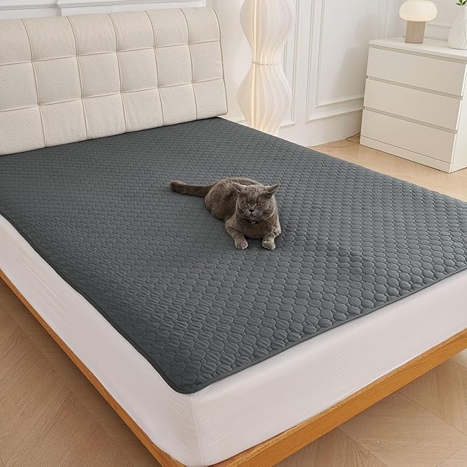 Waterproof Pet Couch Covers for Sofa Non Slip Sofa Cover for 2 Cushion Couch Absorbent Quick Dry Soft Dog Bed Cover Washable Furniture Protector (Brown,36"x59")