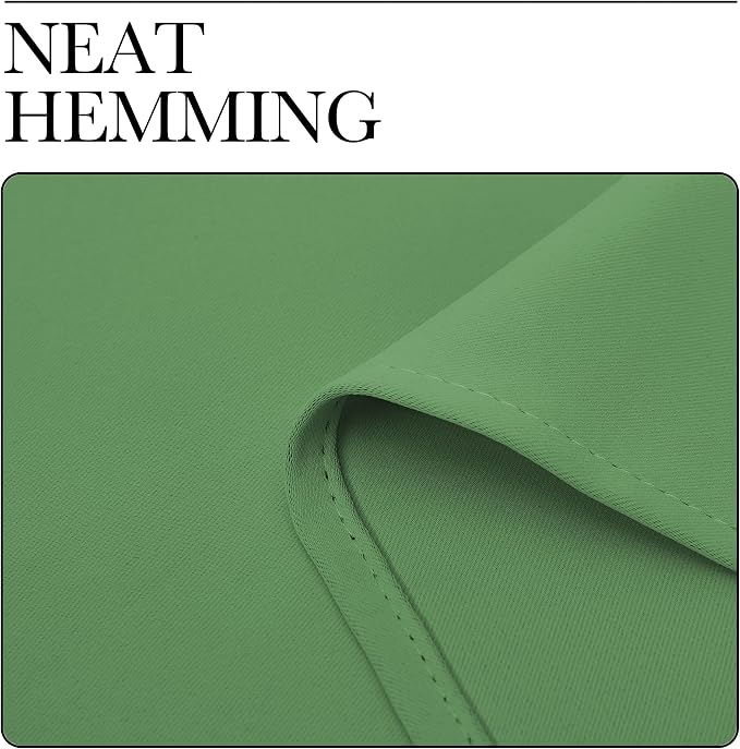 NICETOWN Kitchen Curtains, Short Blackout Drapes, Froest Green, Thermal