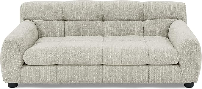 Soft and Comfortable Dog Couch Bed,Elevated Large Dog Sofa with Backrest and Armrestsmodern Rectangular pet Sofas,pet Furniture. Dry Cleanable Fabric Furniture for Medium and Large Dogs (Beige)