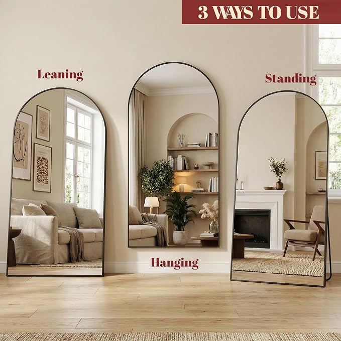 Suidia 76"x34" Arched Full Length Mirror