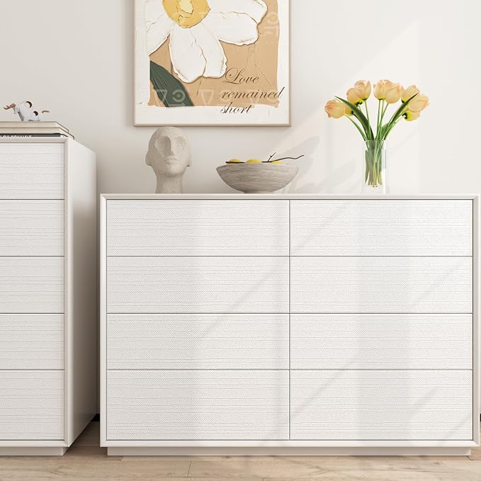FunStick 16"x240" Modern Cream White Textured Wallpaper Peel and Stick