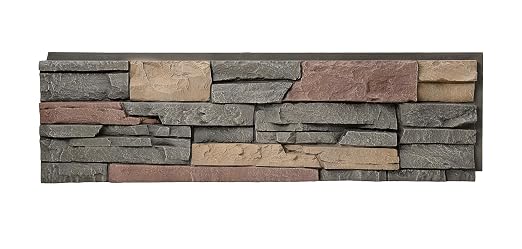 GenStone Faux Stacked Stone Panel 41" x 11.25" in Stratford Color