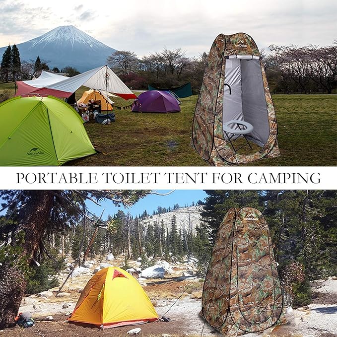 Your Choice Pop Up Privacy Shower Tent - Portable Changing Tent for Camping, Beach & Hiking - 6.2FT Lightweight with Carry Bag, Quick Setup & Full Coverage