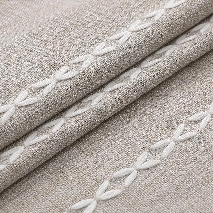 MitoVilla Tan Small Stall Shower Curtain 36 x 72, Taupe Half Size Narrow Polyester Linen Fabric Shower Curtains for Boho Farmhouse Bathroom Decor, Wrinkle Resistant Cloth Shower Curtain