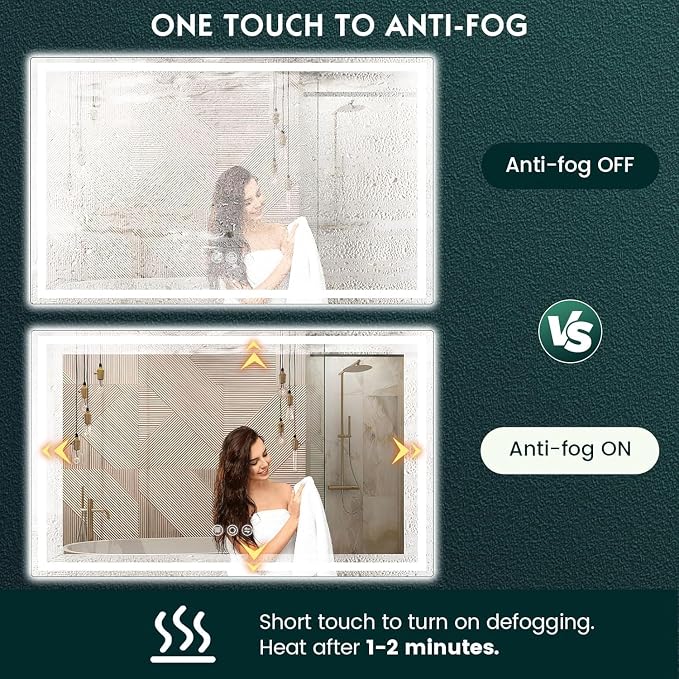 LED Mirror for Bathroom 36"x 60"