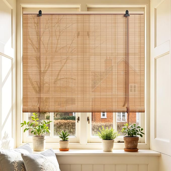 Bamboo Blinds 42x72 inch Bamboo Roman Shades
