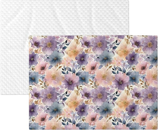 Waterproof Dog Blanket Soft Pet Blanket for Puppy Cat, Fleece Cat Throw Blankets for Furniture Bed Couch Sofa Reversible - Vintage Floral 1