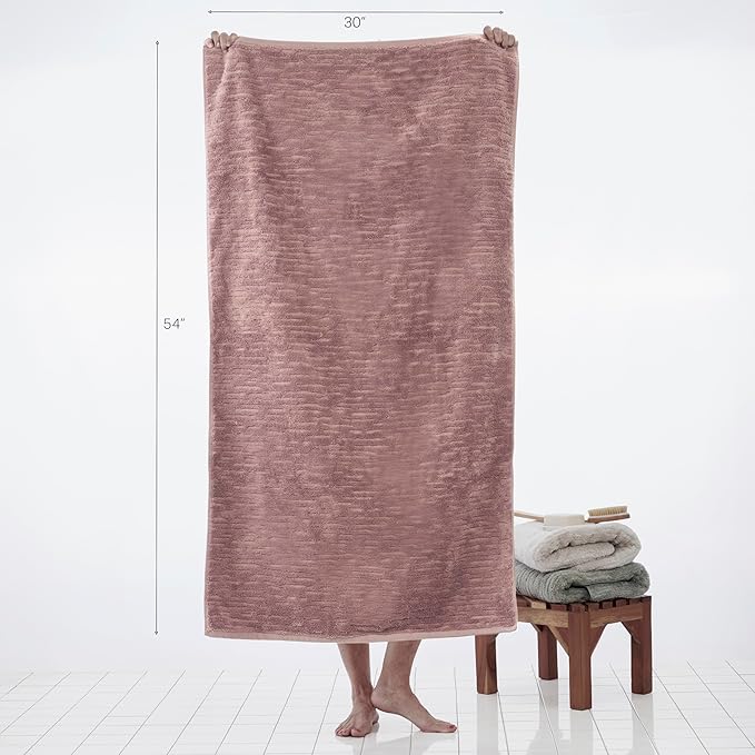 SKL Home CloudSoft Cotton Luxury Bath Towel, Clay